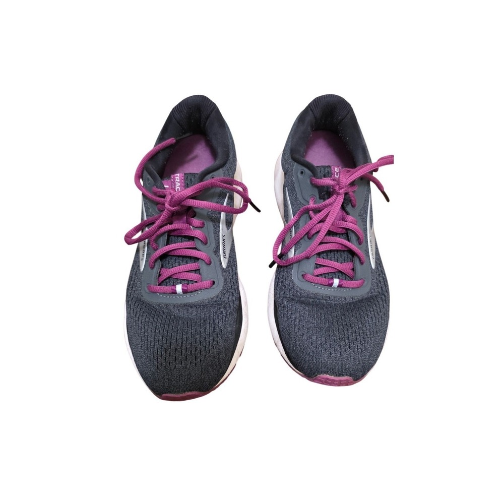 Brooks‎ Trace Women's Running Shoes Size 8.5 Black & Purple Breathable